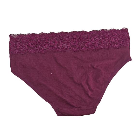 Victoria Secret HipHugger Hipster Maroon Stretch Comfort Womens Medium - Picture 5 of 5